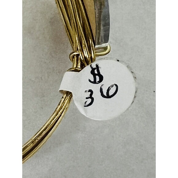 Moon & Lola “R” Wired Bangle Bracelet Mirrored New with Tags Retail $36 - Picture 4 of 7